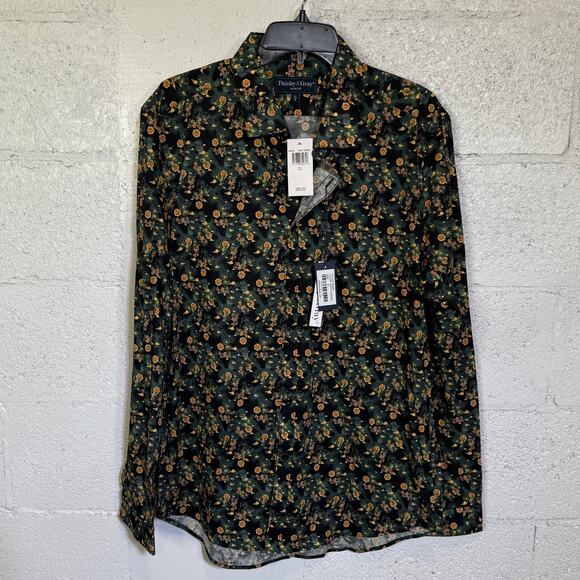 Paisley & Gray Other - Paisley & Gray Men's Samuel SlimFit Floral Button-Down Shirt Garden night  L $95